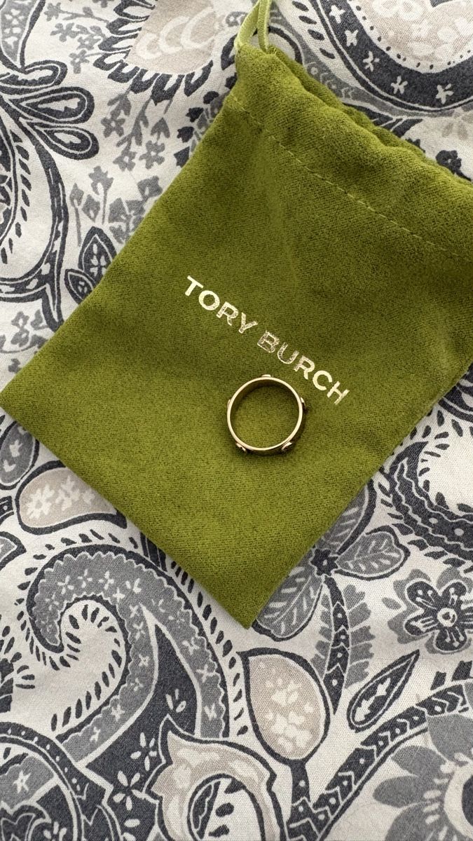 Anelli: Bague Tory Burch Logo rose doré  – Usato da Venthône venduto da Chacha_94