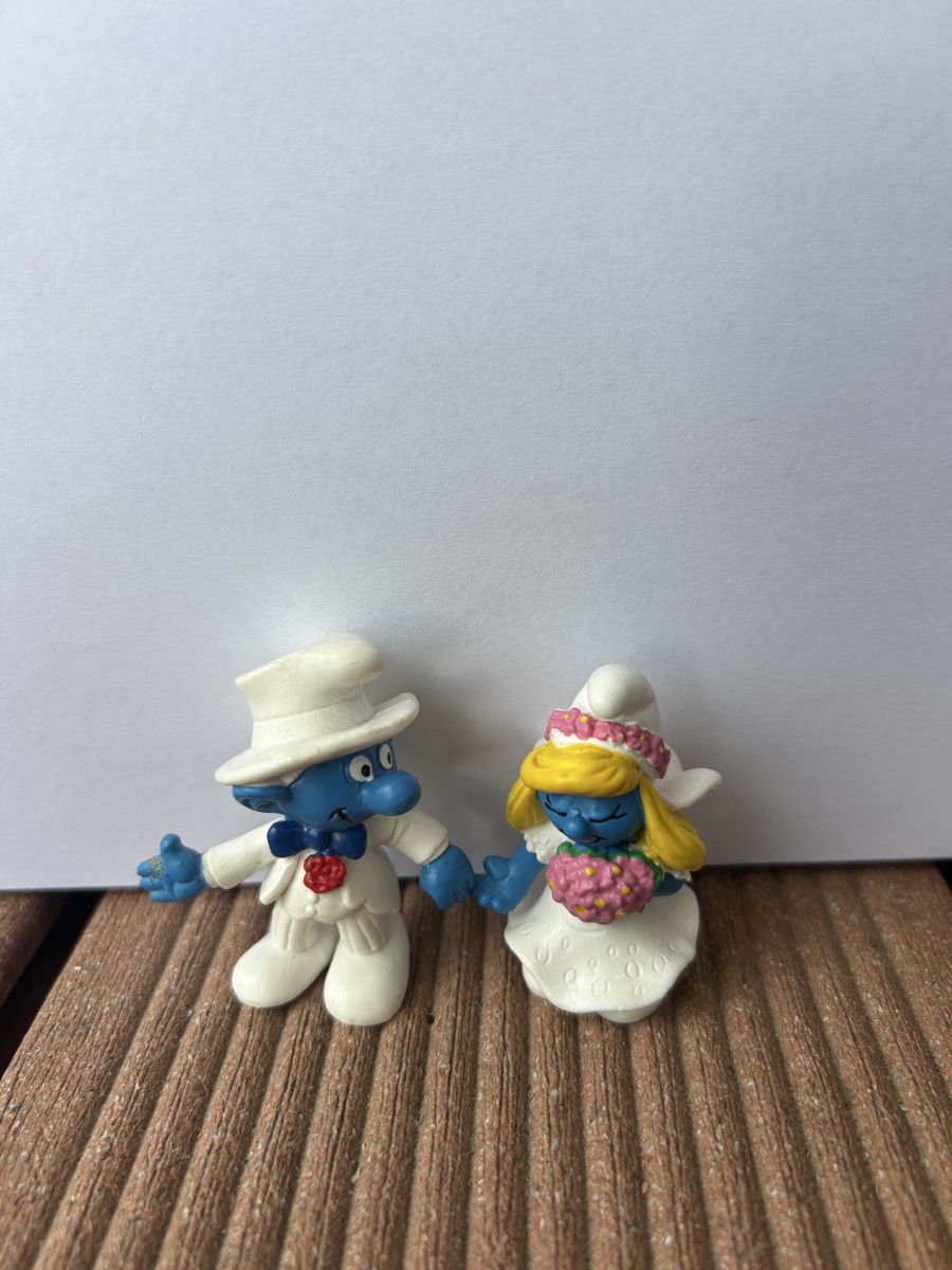 Schleich Statuette: Schlumpf-Brautpaar  – Usato da Dübendorf venduto da bka_yym5