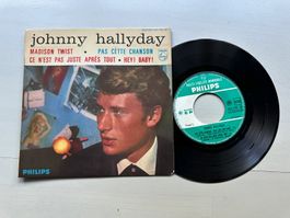 JOHNNY HALLYDAY rare Single EP Kult Madison twist France