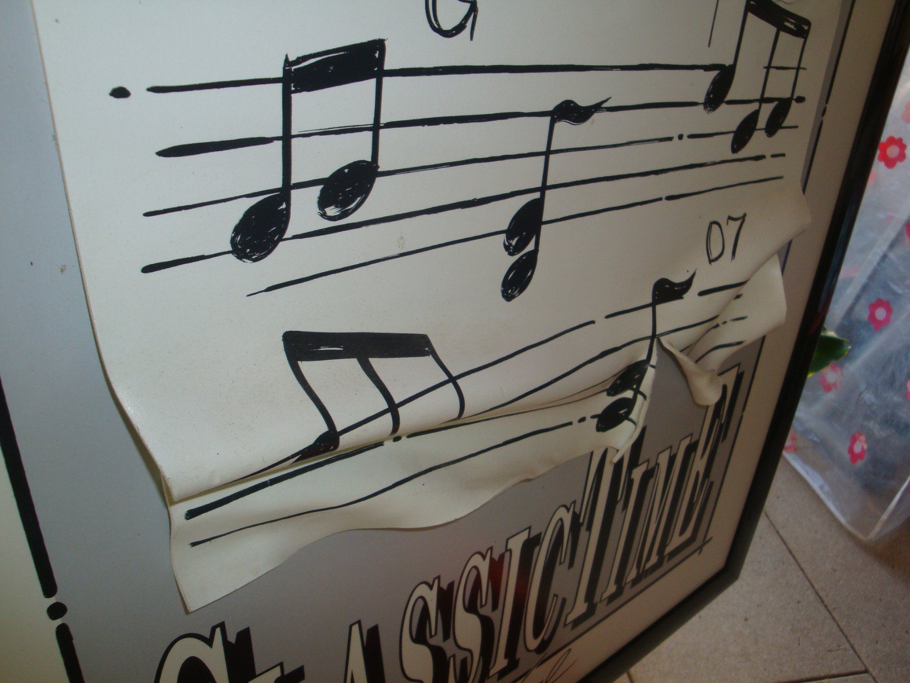 Foto & Immagini: Dekoratives Musik Noten Bild "Classic Time" mit Rahmen – Usato da Enggistein venduto da mach1 4