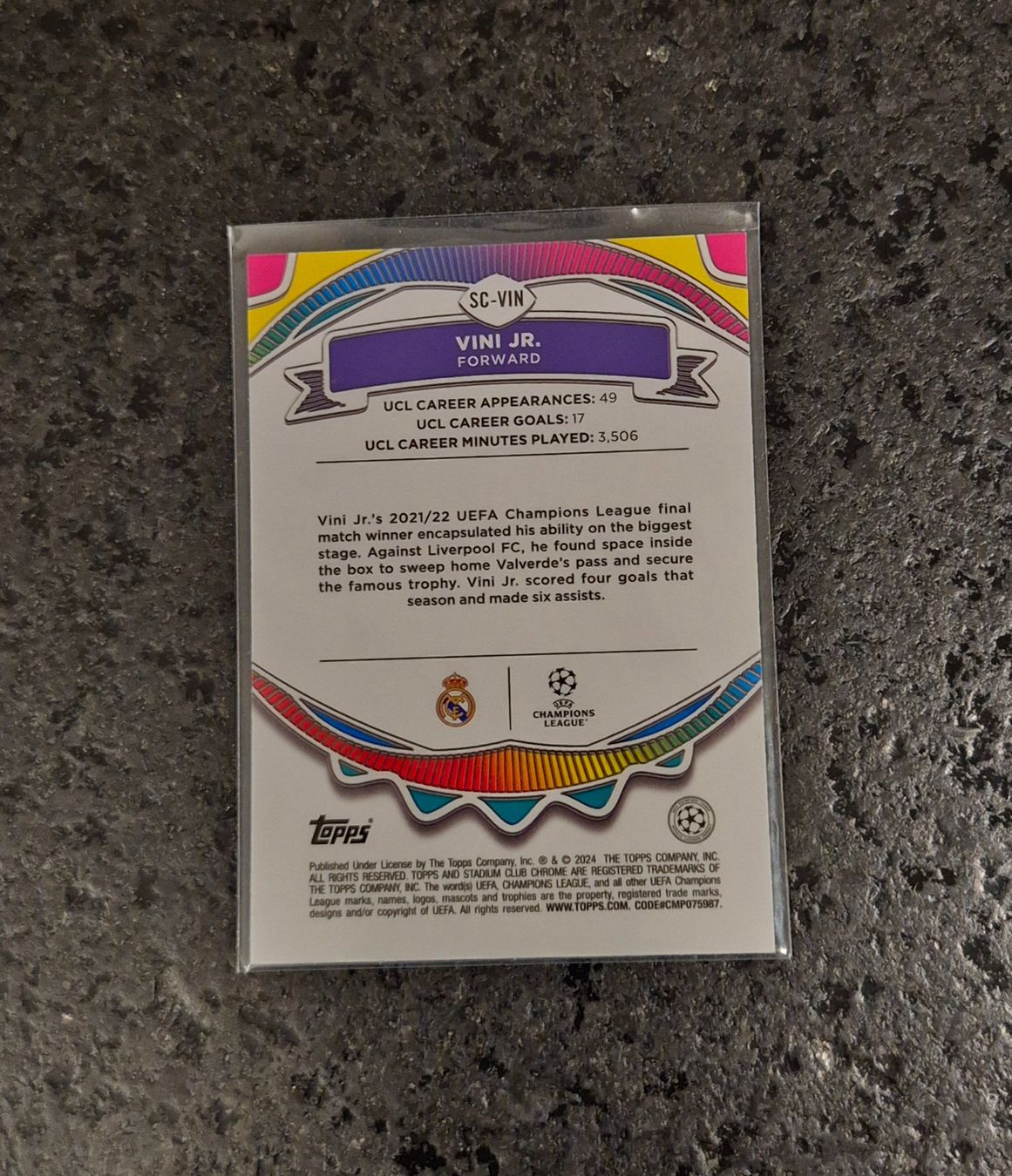 Topps Carte collezionabili: Vini Jr. - Real Madrid - Topps – Nuovo (secondo la descrizione) da Burg AG venduto da Danoe 1