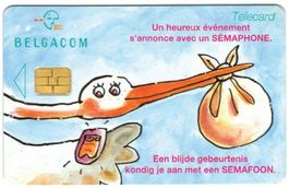 Privat Telefonkarte Belgien Chip 81 Storch