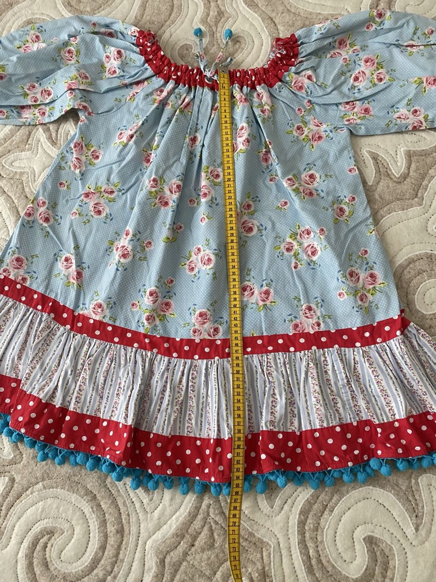 Tuniche: Blumentunika mit Puffärmeln, Grösse S/M – Nuovo (secondo la descrizione) da Maur venduto da my_private_sale 2