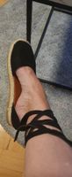 Schwarze Espadrilles mit Schnürung, Gr. 40, Sommer-Must-Have