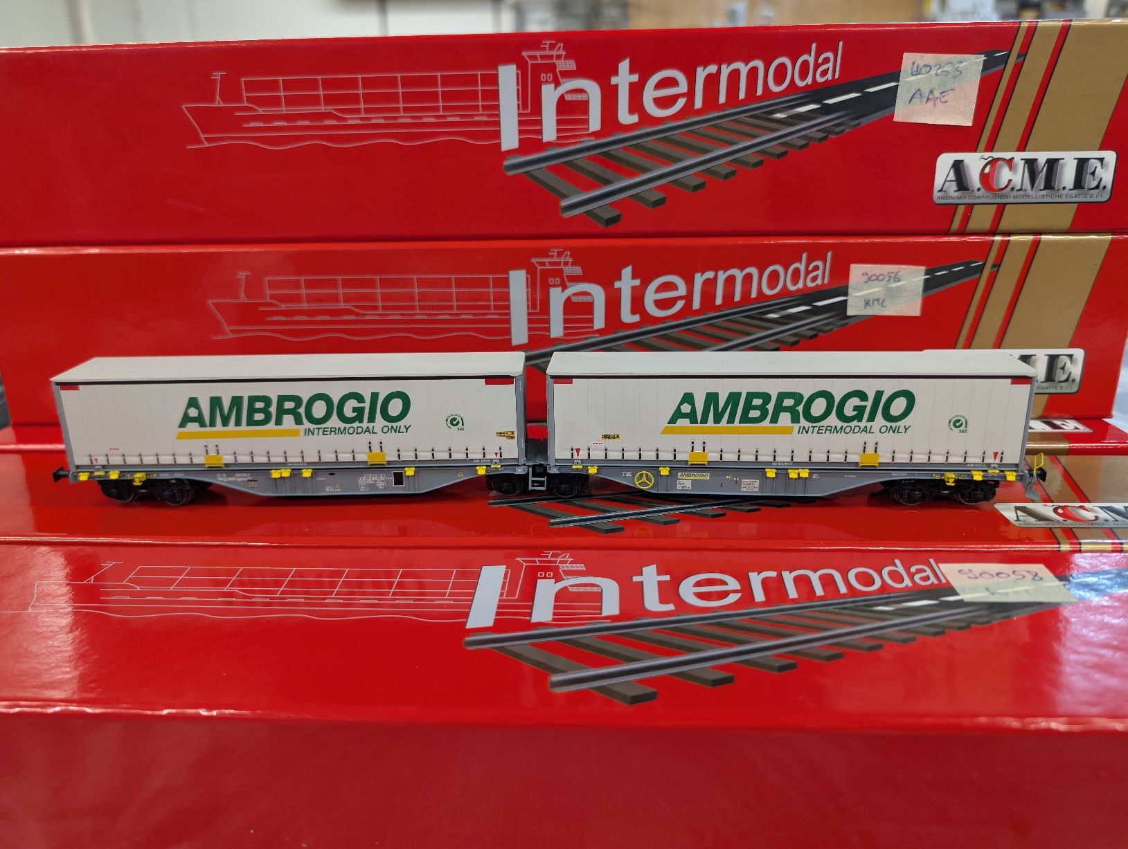 ACME Modellini di ferrovie: ACME 90058 Ambrogio containers Sggmrss  – Usato da Nods venduto da Dr-HAG 4