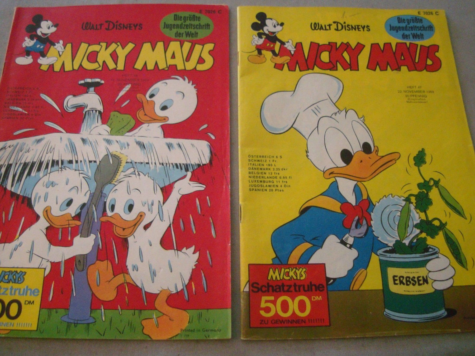 Comics: 2 Micky Maus - Heft 46 /47 - 1969 – Gebraucht aus Neuenegg von flohcante