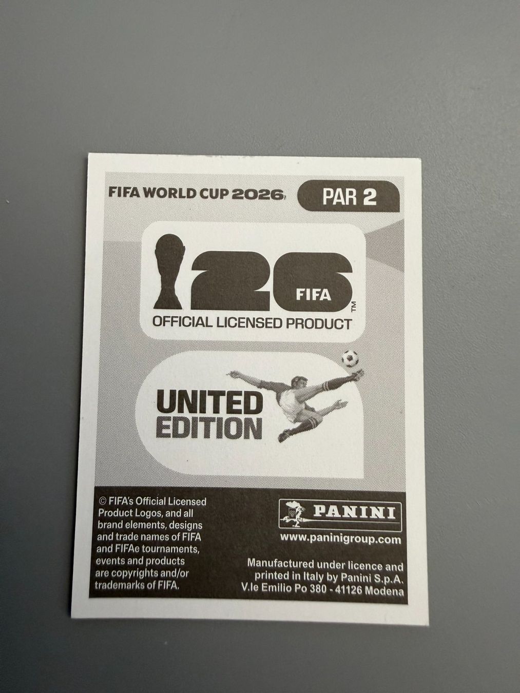 Panini Cartes à collectionner: Panini Roberto Fernandez PAR2 – D'occasion à Liebefeld par Ronaldo-1996 1