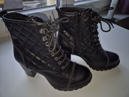Catwalk Boots, Schwarz, Gr. 39, Lederoptik, Top Zustand