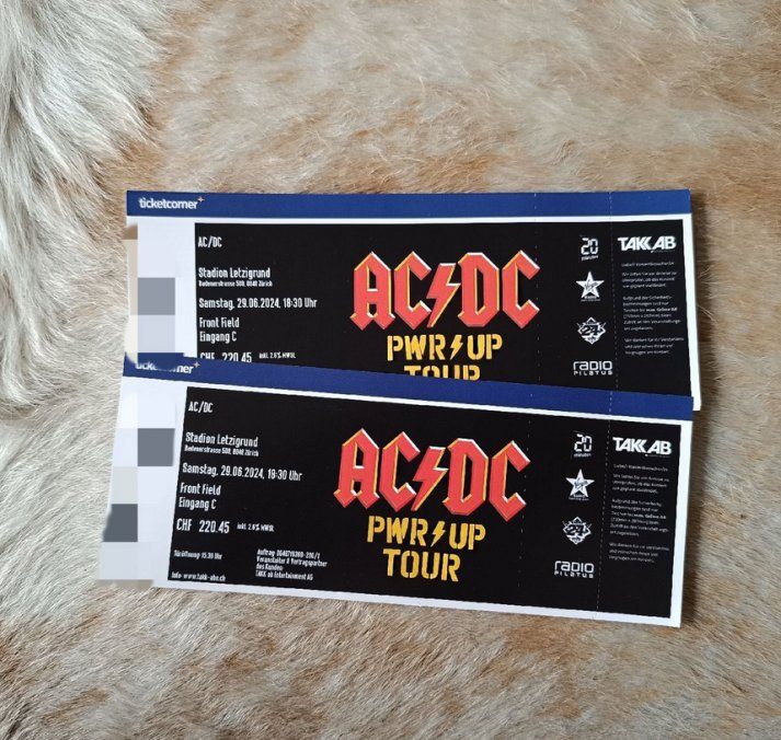 AC/DC TICKETS | Kaufen auf Ricardo