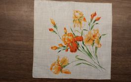 Taschentuch Motiv Blumen 