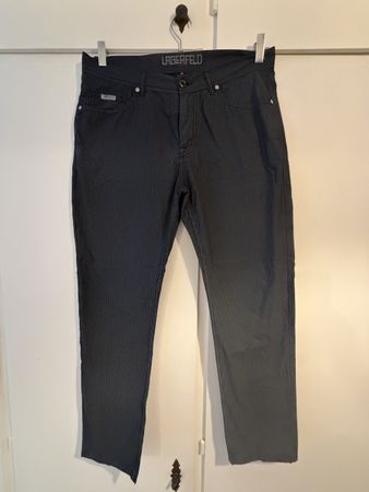 Pantaloni Lagerfeld a righe blu scuro in ottime condizioni