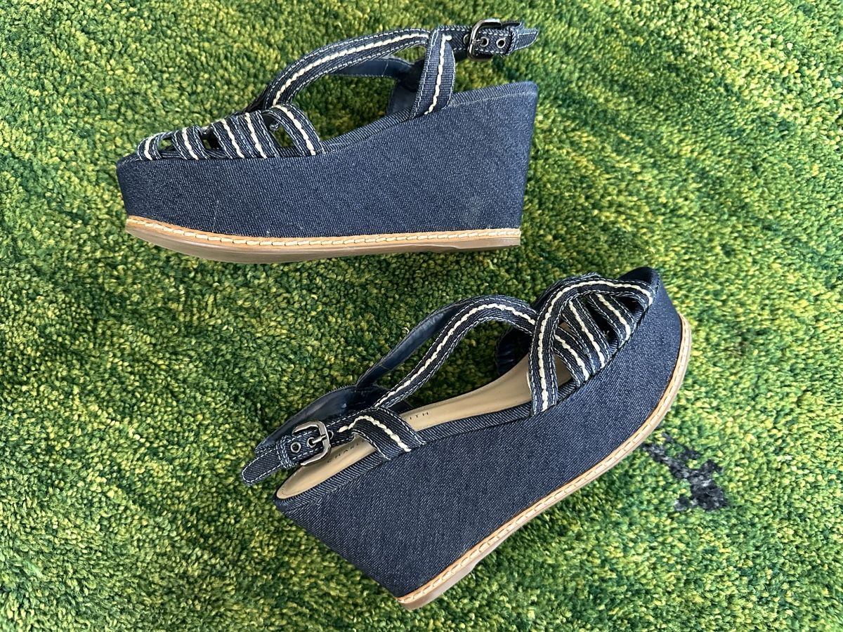 Scarpe da donna: Charles & Keith Denim Wedges | 36 | LIKE NEW – Nuovo (secondo la descrizione) da Zürich venduto da Allwelcome 3