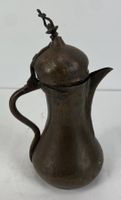 Arabische Dallah Kaffeekanne Kupfer handgehämmert mit Deckel
