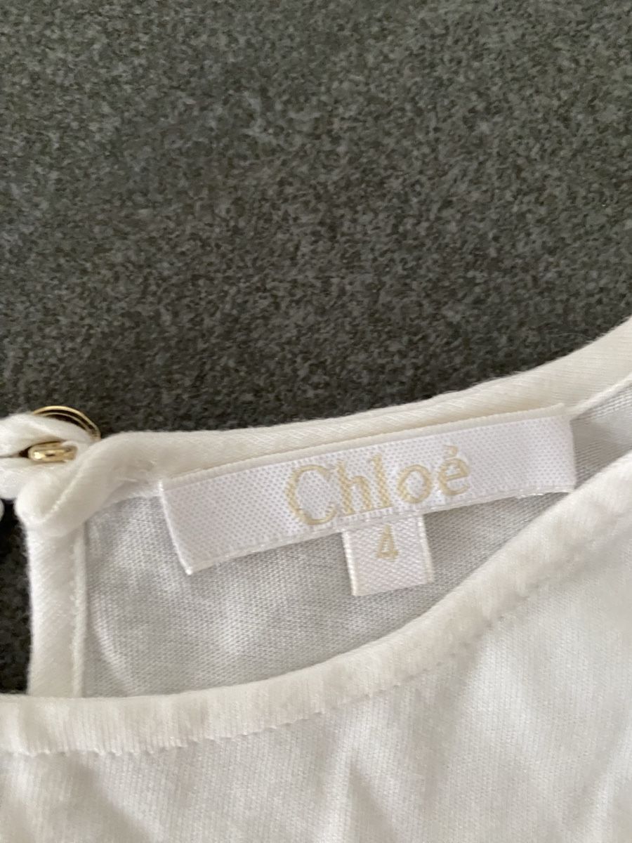 Chloé Camicette, T-shirt & Top: Manches longues Chloé blanc taille 4 ans – Usato da Grenchen venduto da O.r.i.g. 3