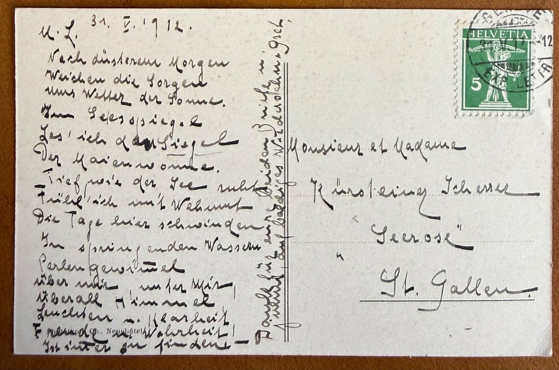 Cartoline postali: St. Gingolph - Bateaux sur les rives 1912 – Usato da Lutry venduto da Ediego 1