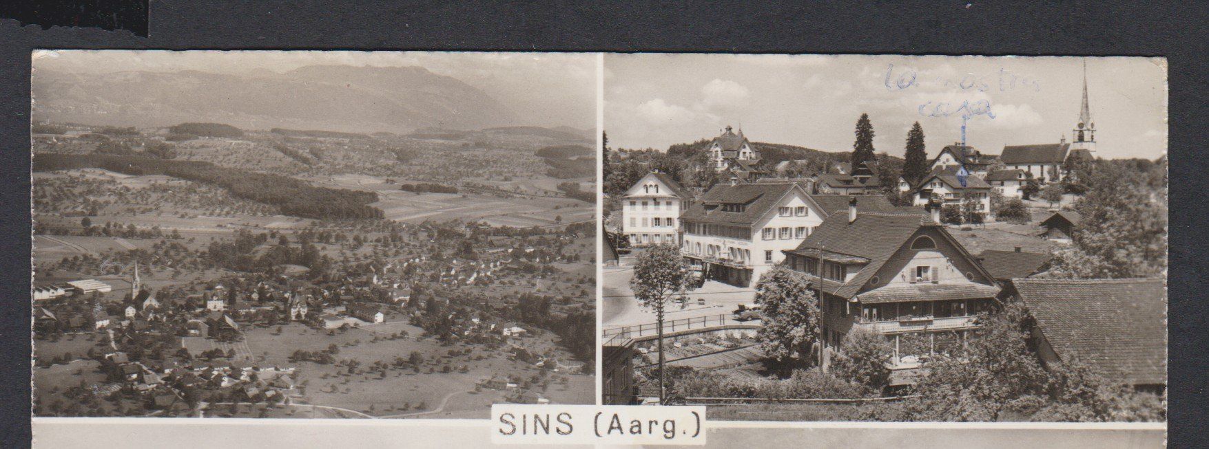 Cartoline postali: Sins  AG   :   alte Ansichtskarte 4-bildrig – Usato da Vitznau venduto da Ropaku 1