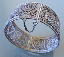 Silber 800 Filigran Armreif