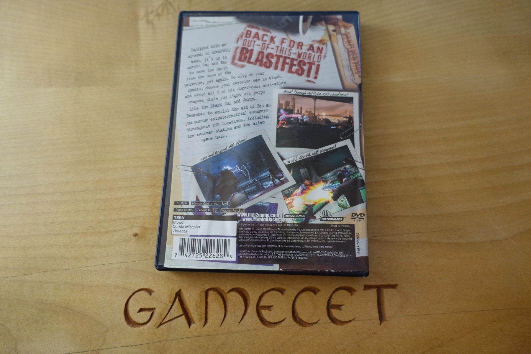 Sony Giochi: Men in Black II: Alien Escape - Amerika – Usato da Steinach venduto da Gamecet 2