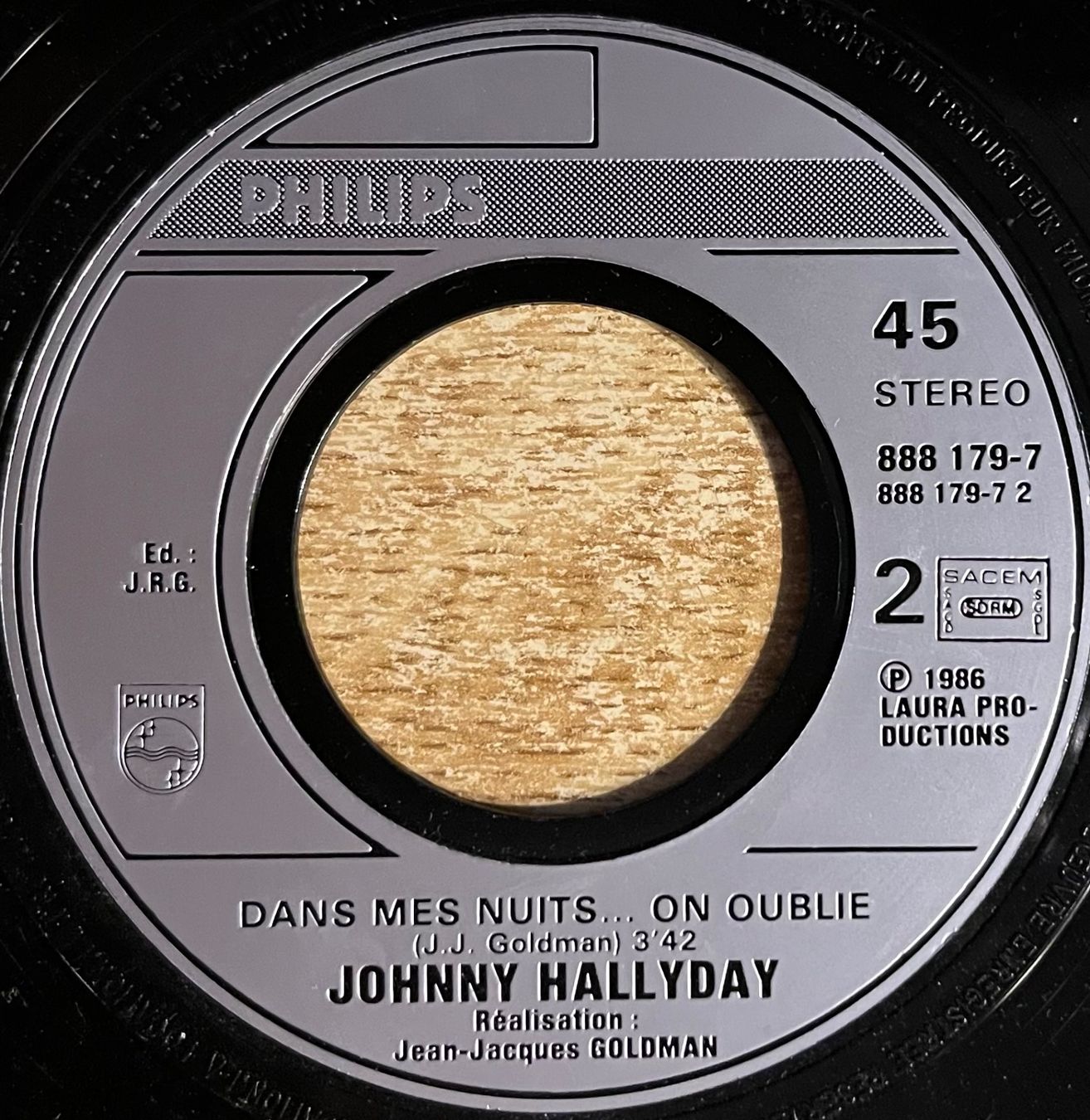 Vinyles: JOHNNY HALLYDAY - JE T'ATTENDS – D'occasion à Bussigny par vinyl-pas-cher 3