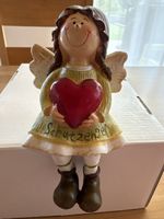 Dekoration Schutzengel Figur mit Herz