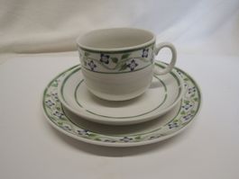 18-teiliges Kaffeeservice mit Blumenmuster, Top NEU