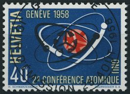 1958 - Atomkonferenz - Ersttag Voll Stempel ET