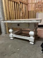 Shabby Chic Couchtisch weiss Holz Vintage Look