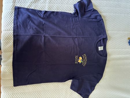 T-Shirt Dunkelblau Positano Print Grösse L neu