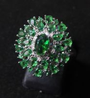 Silber 925 Fingerring mit Zirkonias