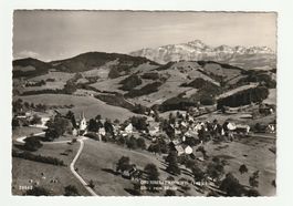 Ansichtskarte Oberhelfenschwil, Toggenburg, Blick zum Säntis