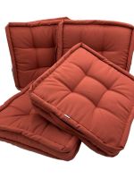 DOPPLER | Outdoor Sitzkissen | bordeauxrot | 4 Stk