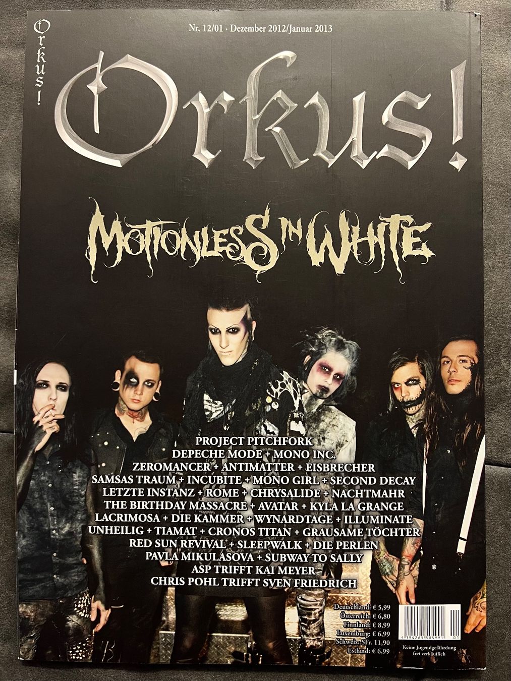 CD: Orkus! Nr. 12/01 Dezember 2012/Januar 2013 + CD 85 – Nuovo (secondo la descrizione) da Zürich venduto da rigani 1