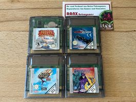 4 Game Boy Color Spielmodule, Bundle, Set, Konvolut