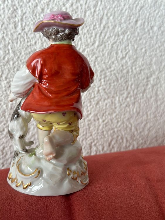Meissen Gärtner Kind mit Hund 1.wahl Kaufen auf Ricardo