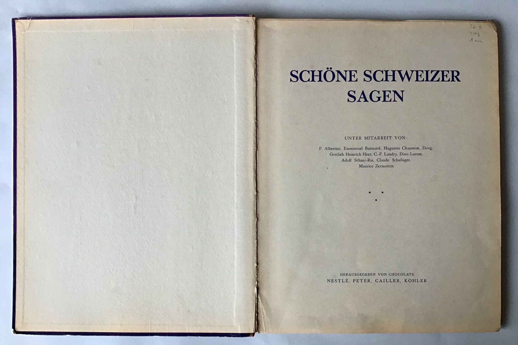 Bücher: Schöne Schweizer Sagen - Märchenbuch - Illustriert – Gebraucht aus Bubendorf von Alpenheidi 1