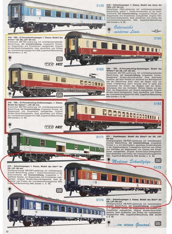 Fleischmann Modellini di ferrovie: Fleischmann H0: 3xDB Schnellzug Abteilwagen – Usato da Niederhasli venduto da rail-duerst 5