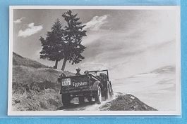 Eggishorn - Post Jeep auf schmaler Strasse