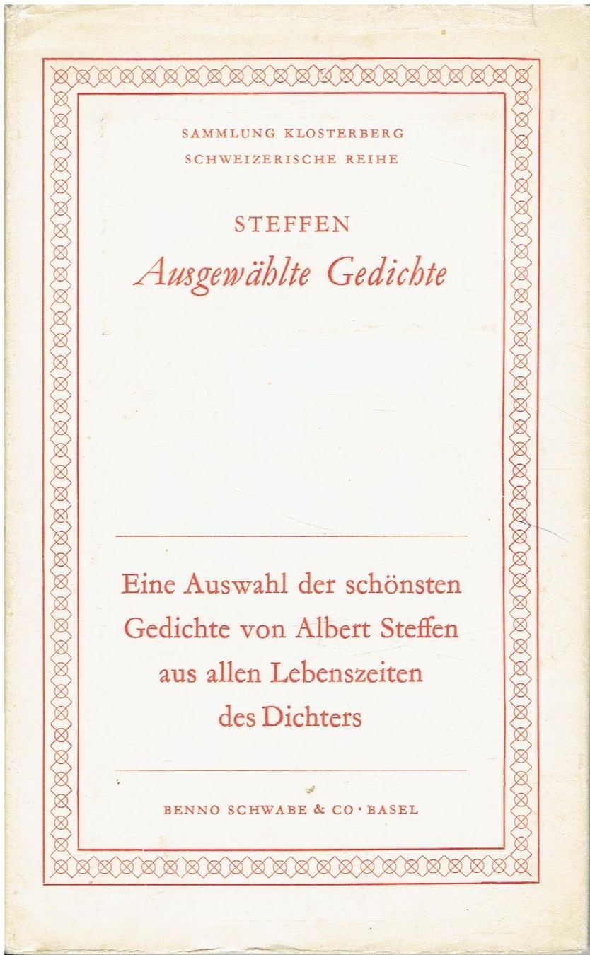 Libri: Albert Steffen: Ausgewählte Gedichte, 1945 – Usato da Flims - Dorf venduto da Stagediver