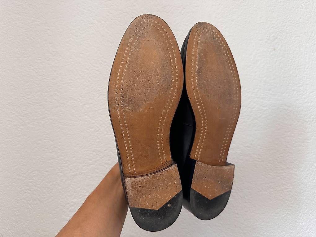 Chaussures hommes: Penny Loafer Schwarz Echtleder Rahmengenäht – D'occasion à Baden par uvegy 1