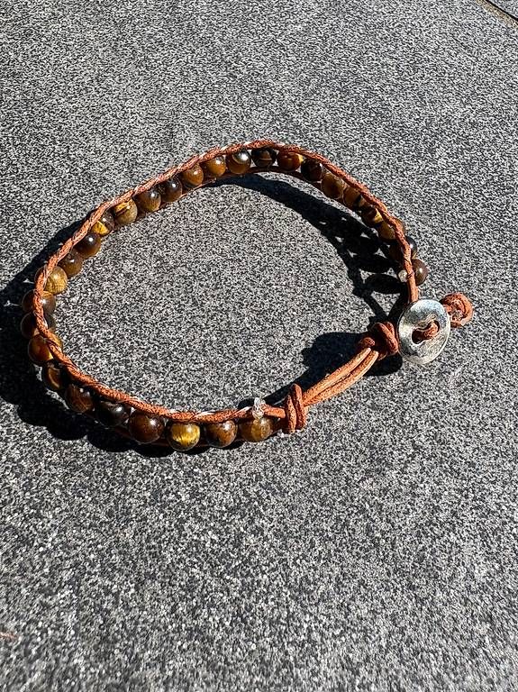 Bracciali & Braccialetti: Bracciale macrame con occhio di tigre – Usato da Salorino venduto da Ann_db 3