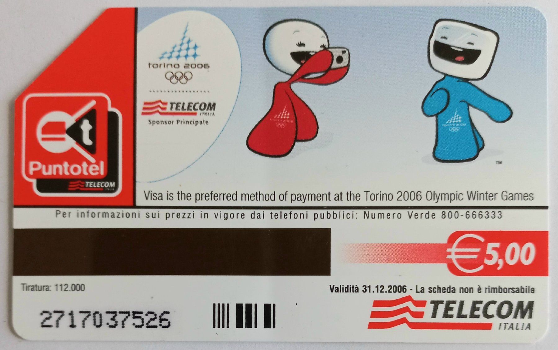 Schede telefoniche: Telecom Italia - Carta ricarica – Usato da Niederuzwil venduto da lubimaja 1