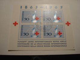 Block Rotes Kreuz 1963, o Postmuseum Bern
