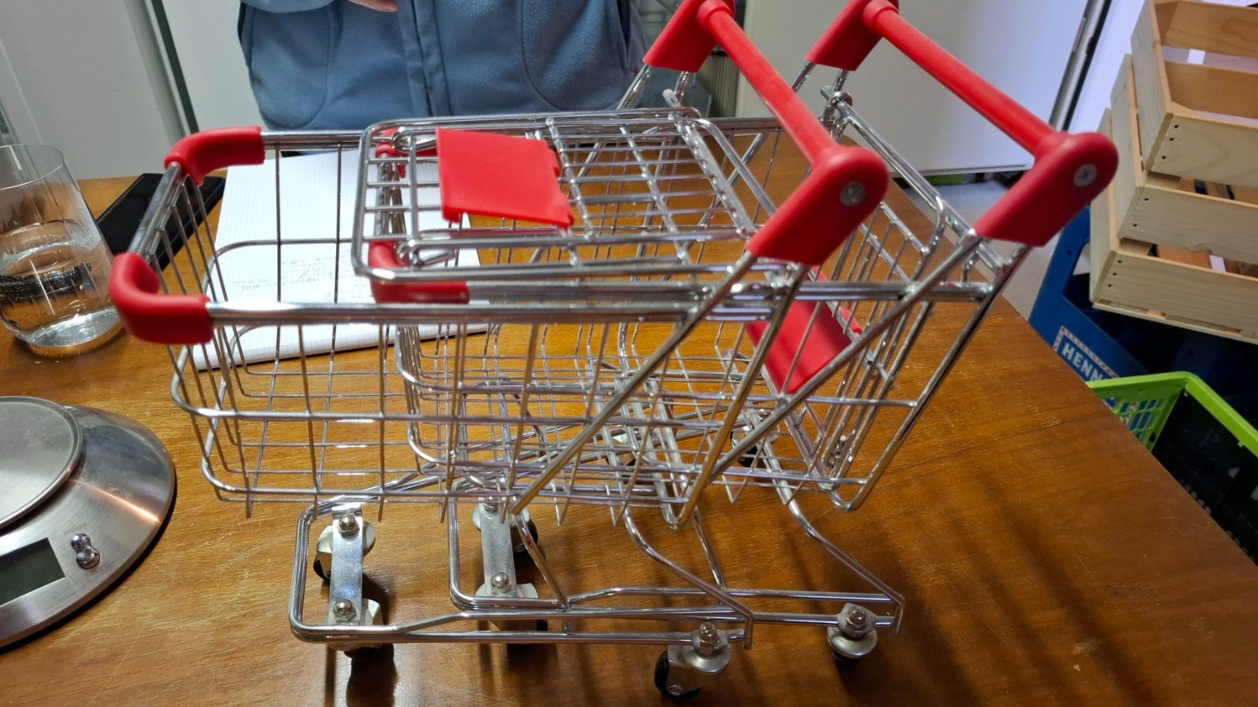 Tutte le decorazioni: 2x Mini-Einkaufswagen für Deko oder als Spielzeug – Usato da Murten venduto da Cheri23 2