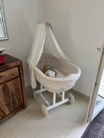 Wunderschöner Puppenwagen / Stubenwagen aus Korbgeflecht