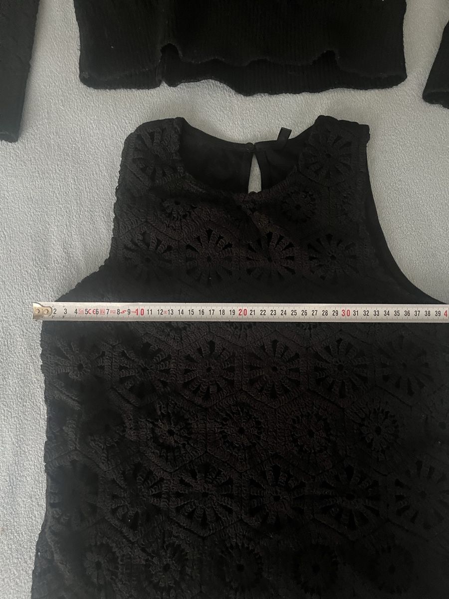 Lots de vêtements: Schwarze Häkel-Top & Feinstrickpulli Gr. S – Neuf (Voir description) à Olten par sae_82z2 3