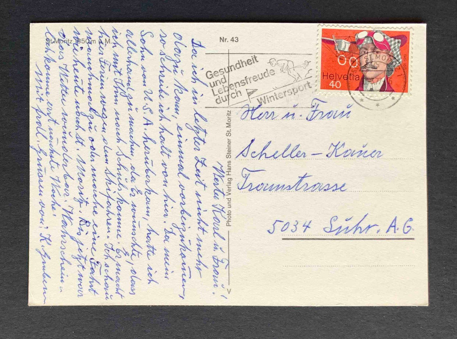 Cartoline postali: AK St Moritz – Usato da Goldau venduto da artelier1 1