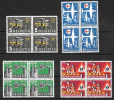 Werbemarken Viererblockserie 324 - 327 ** 1.3.1956
