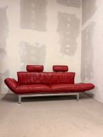 Rotes De Sede DS-140 Zweisitzer Sofa aus Leder