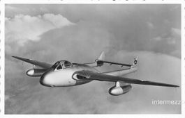 Flugzeug // Vampire Luft Wolken // Photo Staub Dübendorf
