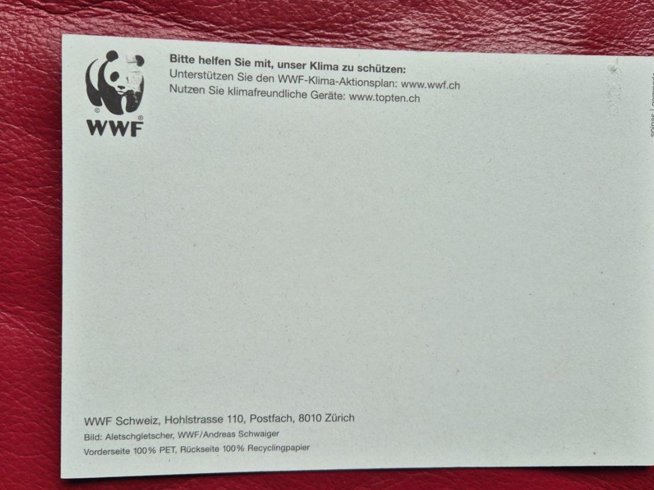 Cartoline postali: WWF Postkarte – Nuovo (secondo la descrizione) da Horw venduto da mi.ba 2